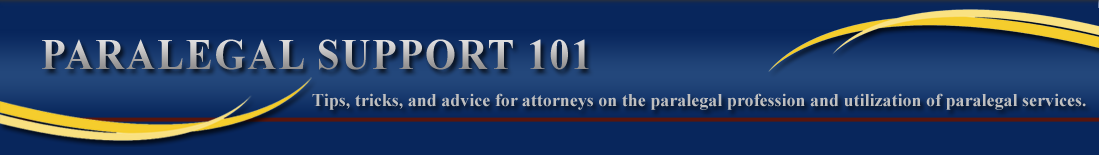 Paralegal Support 101